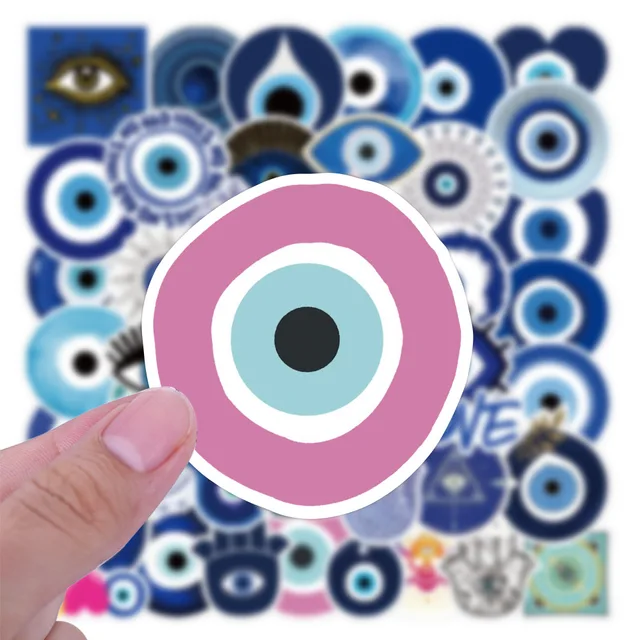 10/30/50PCS Cute Evil Eye Stickers Graffiti Car Guitar Motorcycle Luggage Suitcase DIY Classic Toy Decal Sticker For Kid F3 4