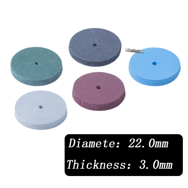 Ceny 100 szt. Różne laboratorium dentystyczne krążki polerskie Burs polerki z gumy silikonowej 5 kolorów