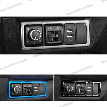 

Lsrtw2017 Metal Car Headlight Control Panel Trims for Geely Boyue Atlas 2016 2017 2018 2019 2020 Interior Mouldings Accessories