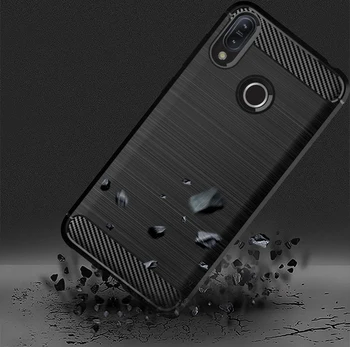 Перейти на Алиэкспресс и купить Чехол из углеродного волокна для Asus Zenfone Max Pro M2 ZB631KL ZB632KL ZB633KL, мягкий силиконовый чехол из ТПУ Для Zenfone 6 ZS630KL, бампер