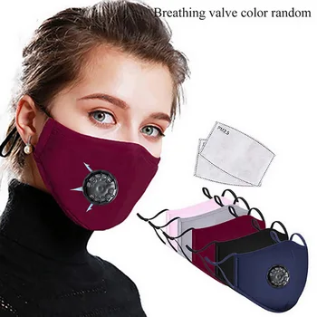 

Breathable Valve Face Mask Anti Dust Fog Haze Reusable Kids Masks Respirator PM2.5 Filter 5 Layers Children Women Mouth Mask#5