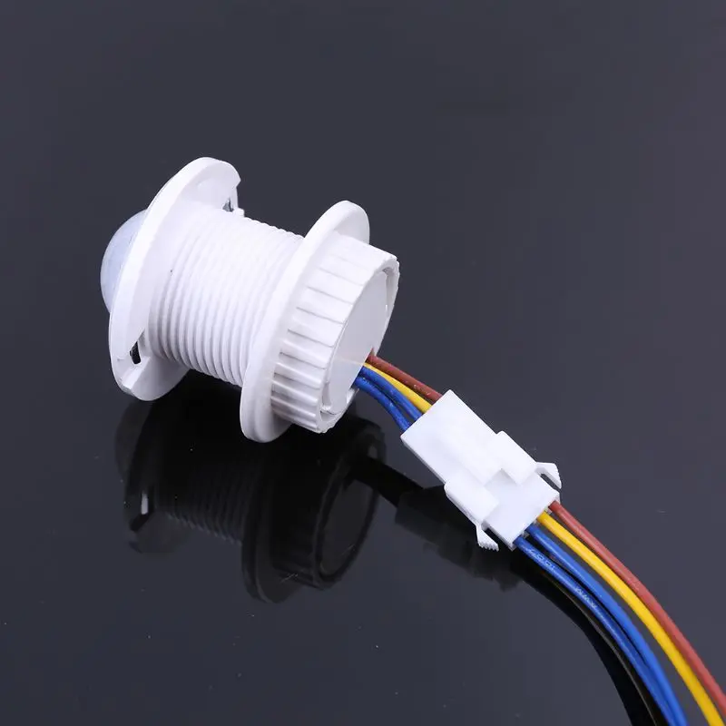 Прямая поставка и MR-HW08F PIR инфракрасный луч датчик движения наружное ночное освещение дома переключатель детектор Oct.29