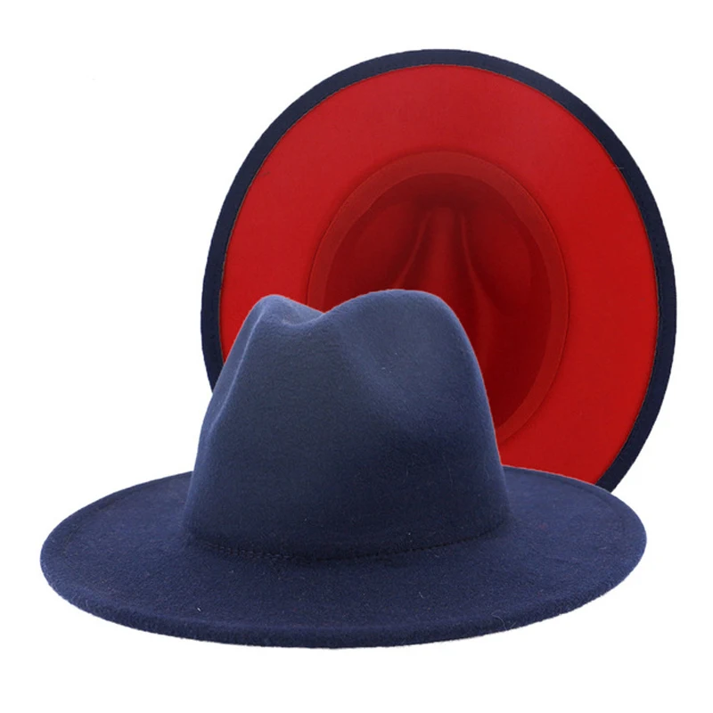 Hat trilby Red LOUDelephant shiny party fedora faux leather one size 