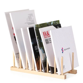 

Multi-purpose Wooden Book Magazine Storage Stand Organizer Holder Desk Organizer for Book CD Magazine File