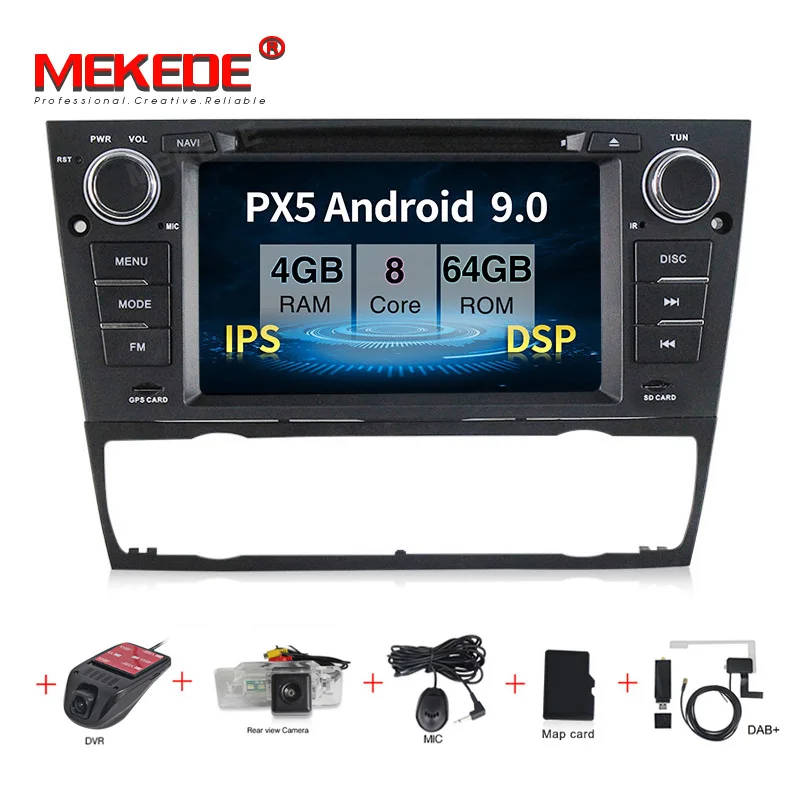 MEKEDE PX30 Android 9,0 7 "сенсорный экран автомобиля gps навигация для bmw e90 E91 E92 gps 4G 3g Bluetooth Радио USB SD руль