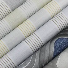 Плотные ПВХ обои самоклеющиеся водонепроницаемые спальня гостиная льняная отделка вертикальные полосатые украшения обои, наклейки на стену