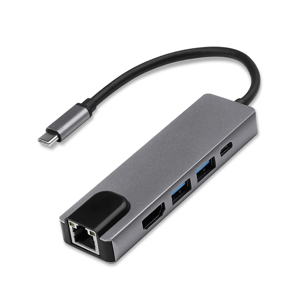 Usb type C к HDMI VGA Gigabit Ethernet Lan RJ45 адаптер type-C USB-C кардридер USB 3,0 PD порт