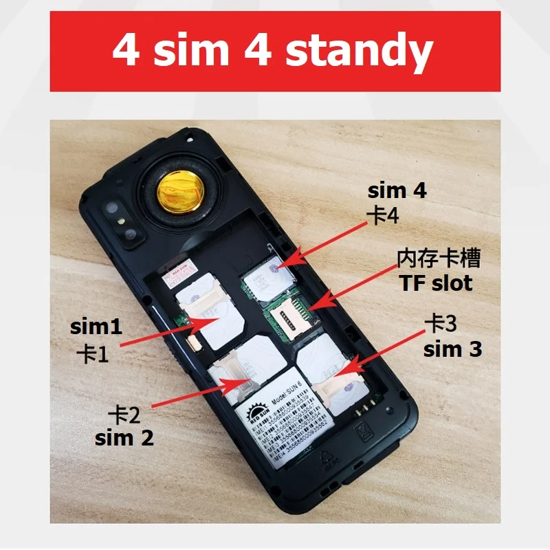 Разблокировка 2G GSM Quad 4 Sim Quad резервный мобильный телефон волшебный голосовой сменный внешний аккумулятор большой динамик звук 3,0 дисплей двойной фонарик