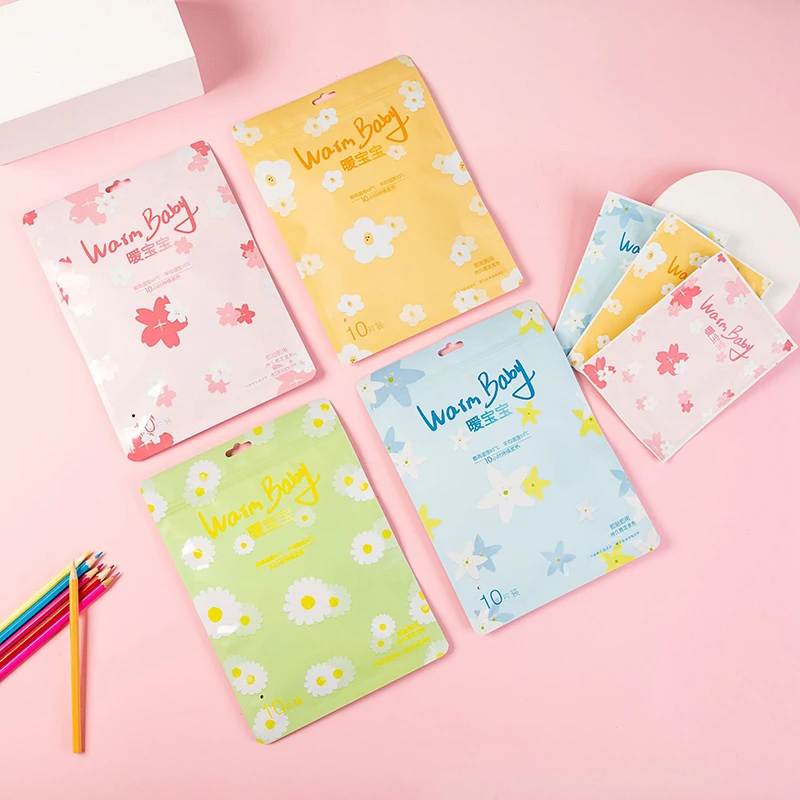 

10Pcs Cute Body Warmer Stick Lasting Heat Patch Keep Hand Leg Foot warmer Paste Pads heating pad For Winter Hand Warmer