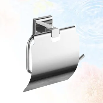 

1pc Tissue Holder Copper Durable Stainless Steel Toilet Paper Holder Organizer for Hotel