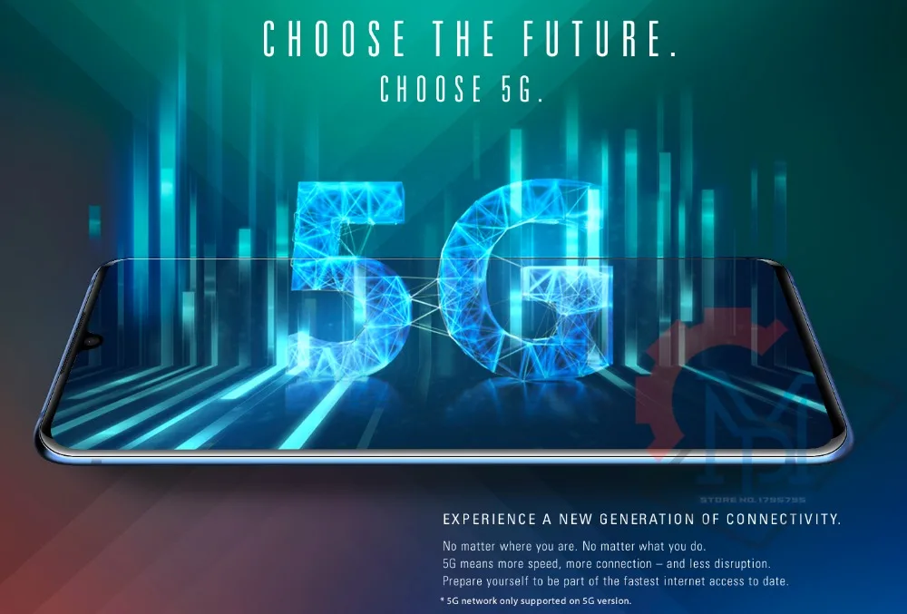 Zte Axon 10 Pro 5G LTE мобильный телефон 6,4" гибкий изогнутый экран капли воды 6G ram 128G rom восьмиядерный смартфон Snapdragon 855