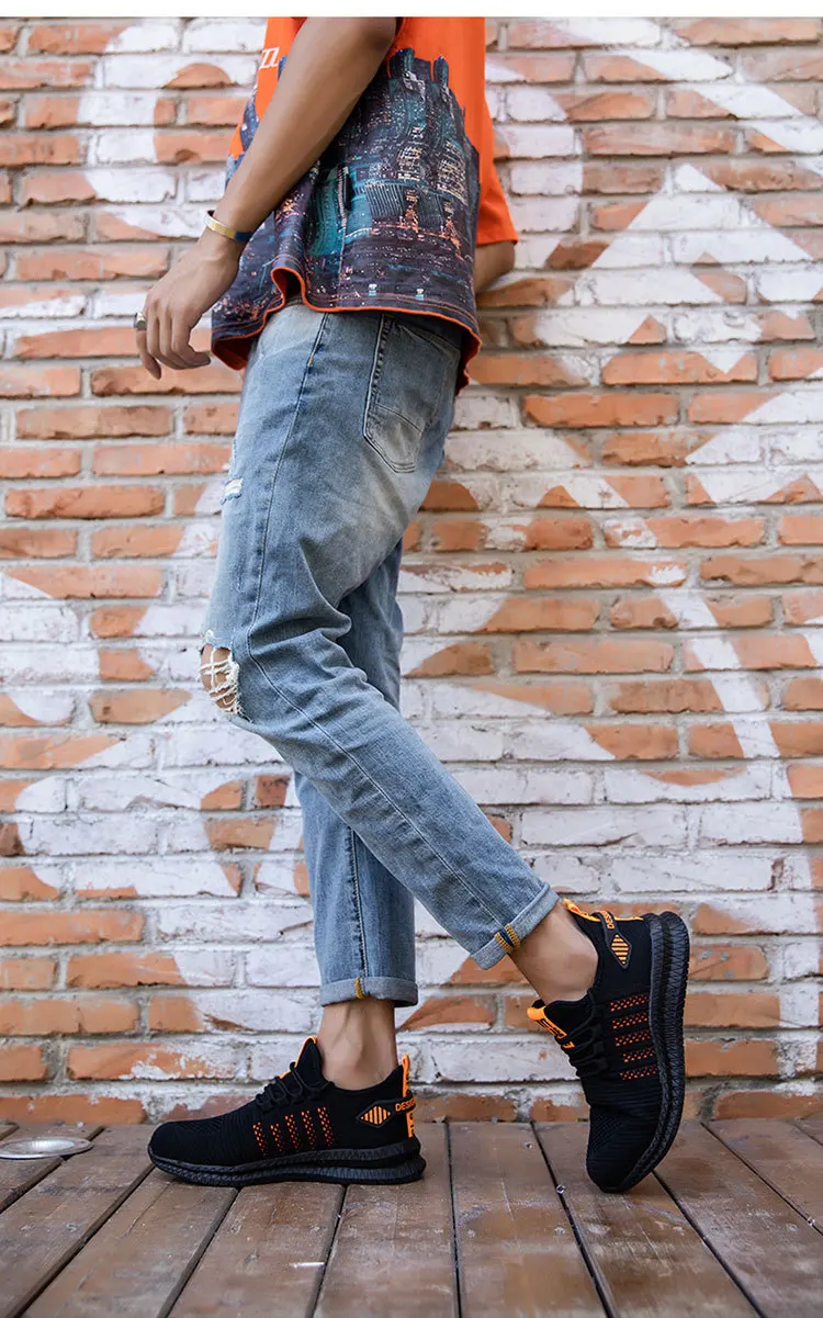 botas de trabalho leve moda tênis para homem