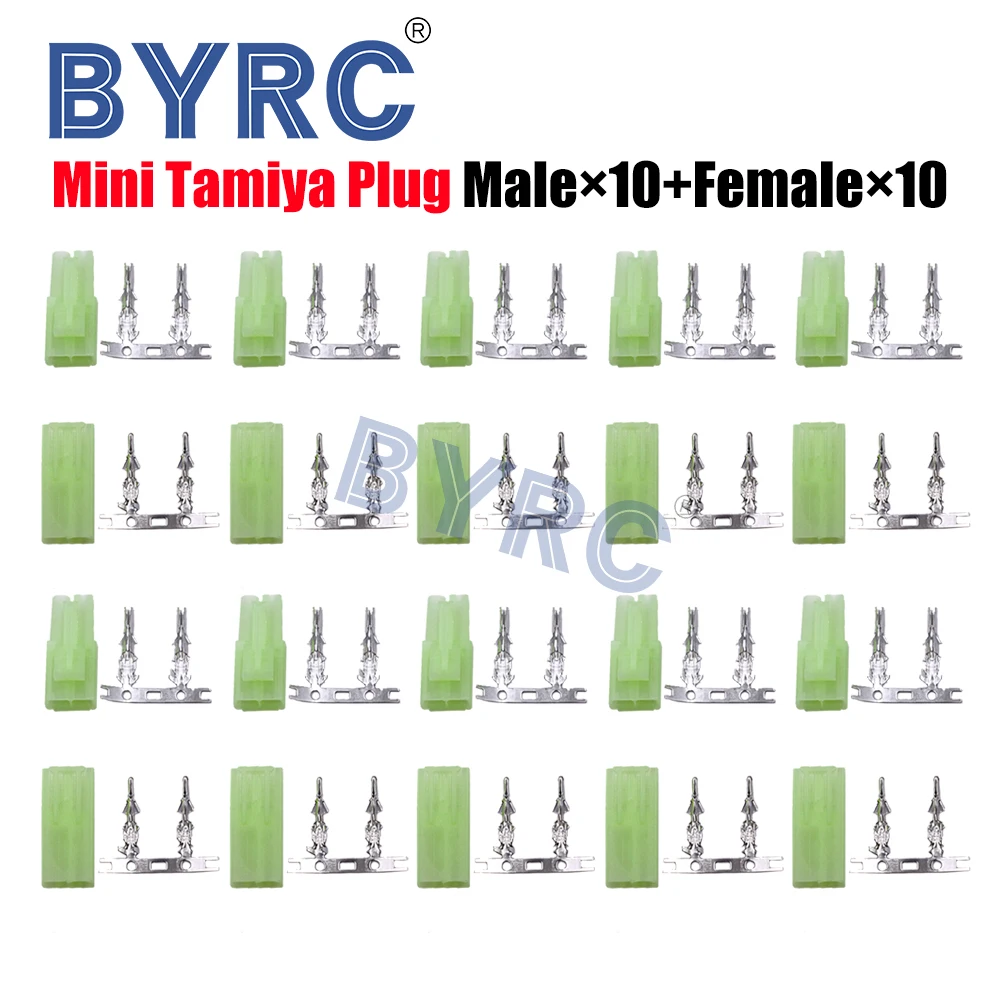 10 pairs Airsoft RC Car Male Female Mini Plug Unwired Connector Set 100% ut 