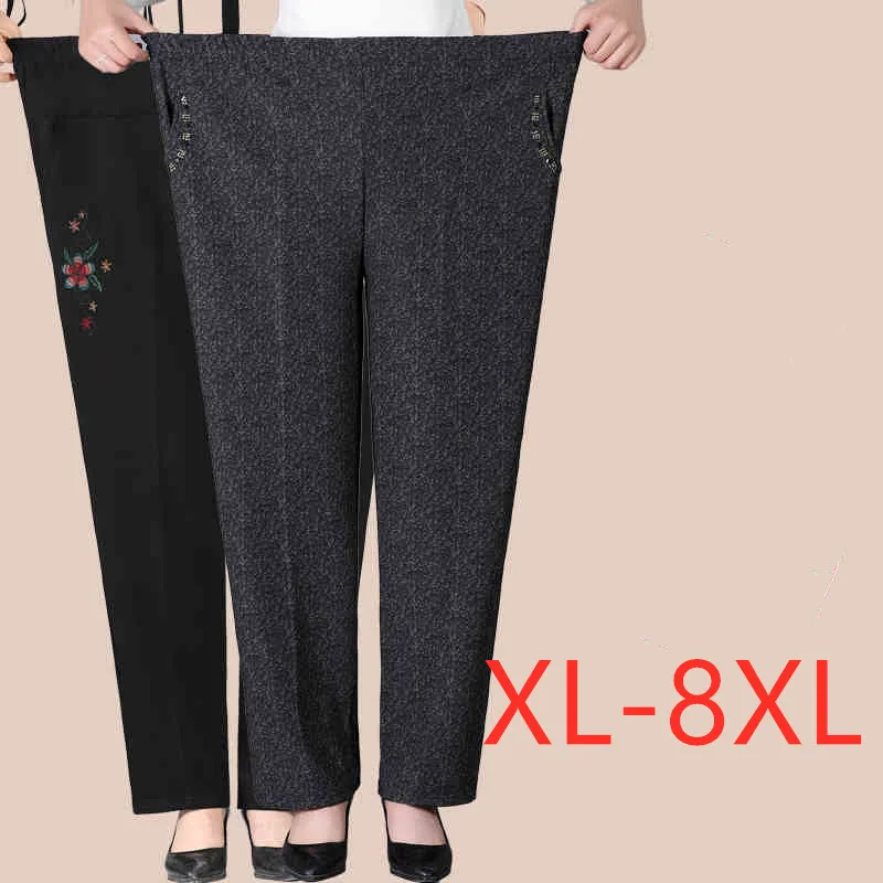 plus size velvet trousers