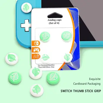 

4PCS Animal Crossing Silicone Joystick Thumb Grip Caps For Nintendo Switch Lite Button Protection Caps hats Games Accessories
