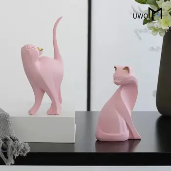 

anime Pet furnishing articles jamaica Enchanting cat home decor sitting room creative knickknacks Animal statues hello cat kitty