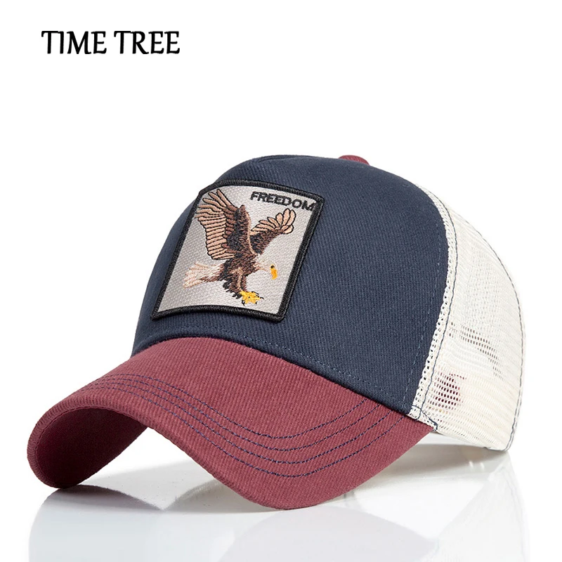 

Fashion Breathable Animal Embroidery Mesh Baseball Caps Women&Men Snapback Cap Adjustable Hip Hop Trucker Caps gorras hombre