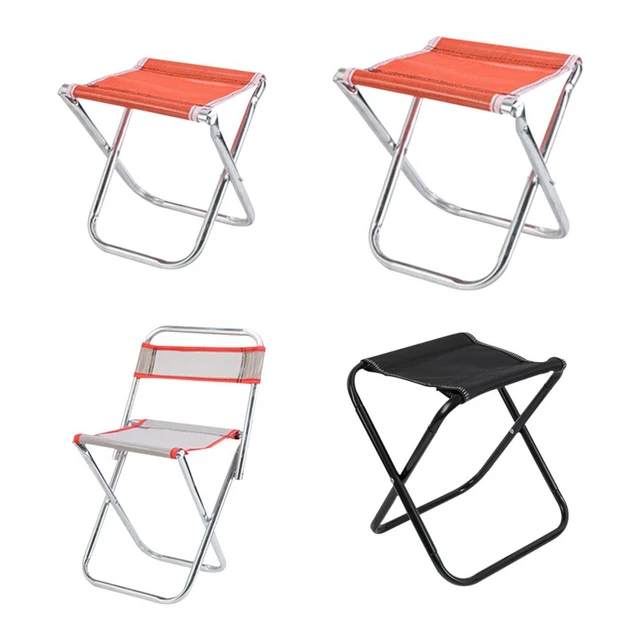 Camping Stool Folding Camp Chair with Storage Bag Aluminum Fishing Chair  Lightweight Portable Easy To Carry Outdoor Furniture - AliExpress