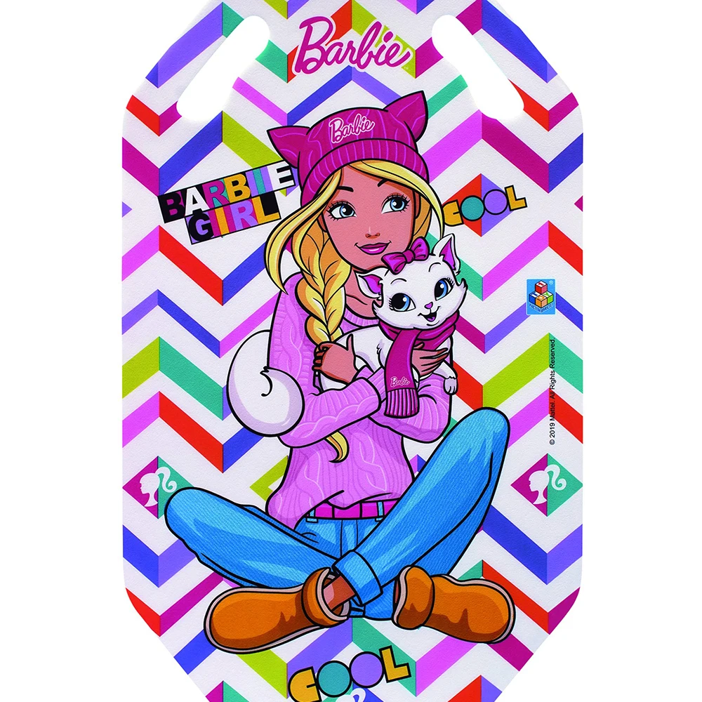 Ледянка Barbie классическая 92см. санки плотные зима катание на лыжах сноуборде