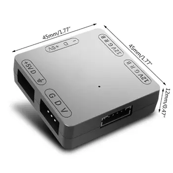 

Brand new 5V 3Pin to 12V 4Pin RGB HUB 5V to 12V Motherboard Light RGB Converter for Computer PC RGB Converter HUB