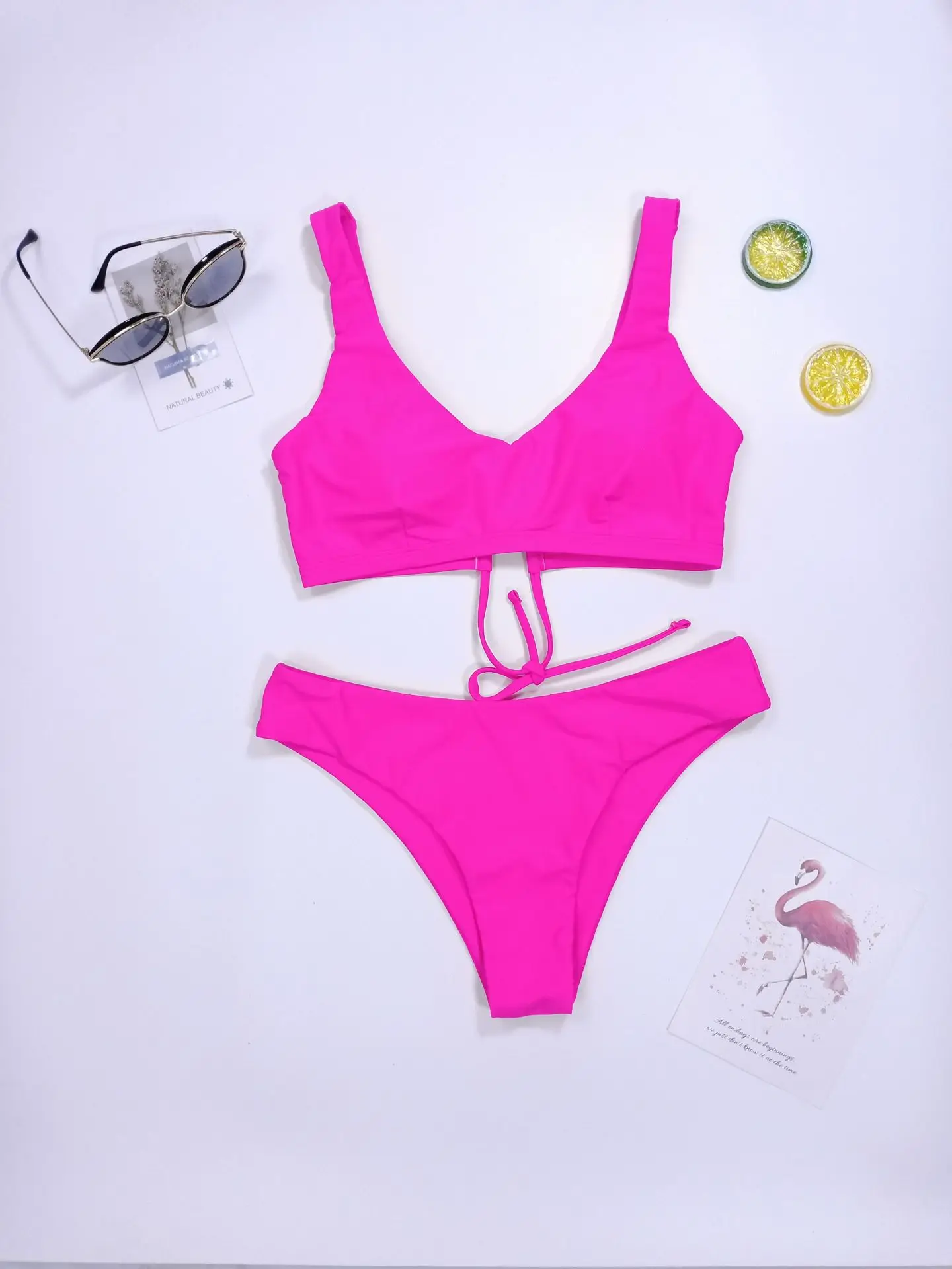 

Western Style Two-piece Swimsuits 2019 New Style Bikini Swimwear Women's Hot Springs Beach-Style Quick-Dry Bathing Suit