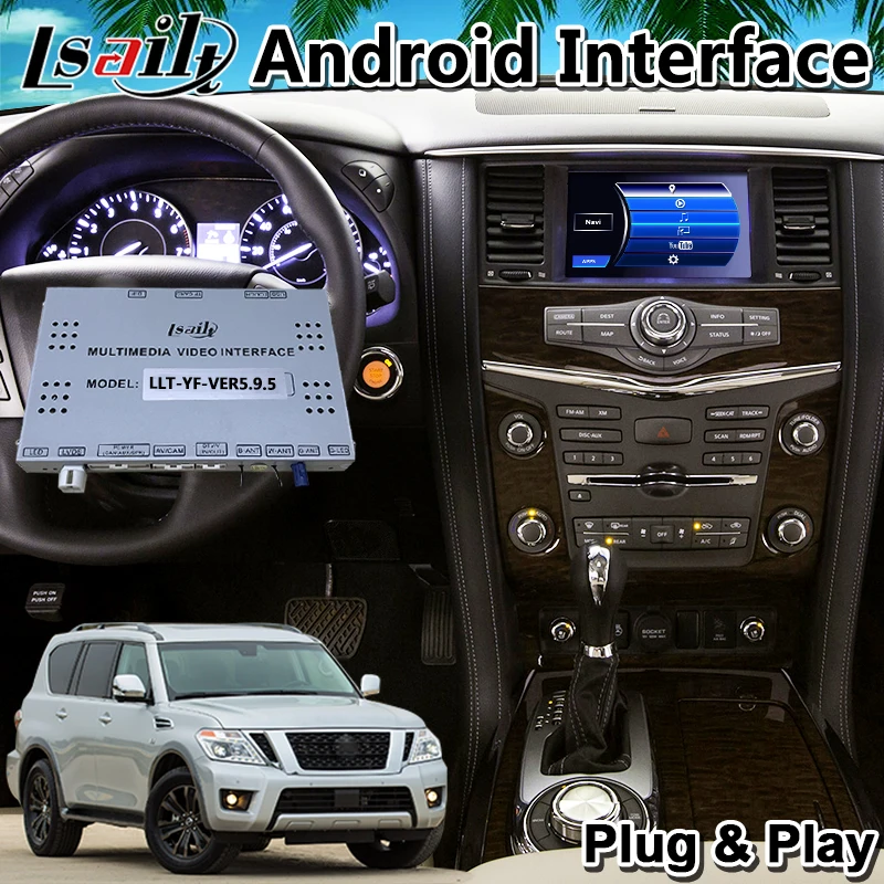 Android 6 0 видео Интерфейс для Nissan Patrol y62 Armada 2012 2017 года встроенный WI FI Bluetooth Mirrorlink и gps