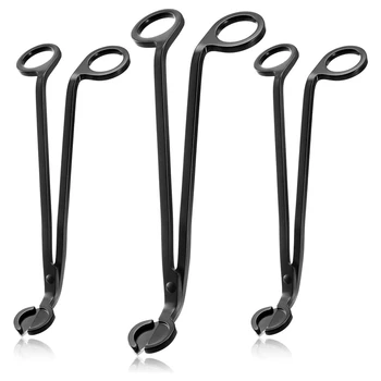 

Candle Wick Trimmer Candle Cutter Stainless Steel Wick Clipper Scissor Candle Tool (Matte Black, 3 Pieces)