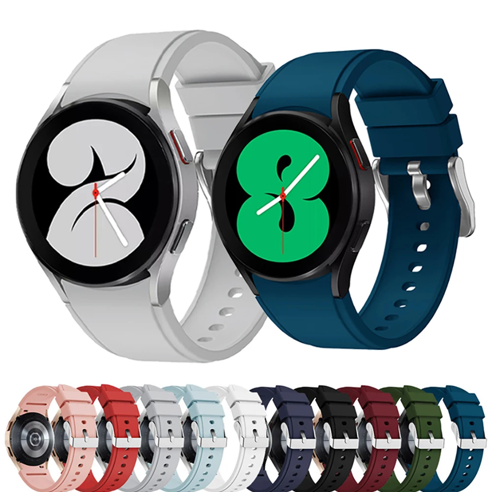 

Ремешок для Samsung Galaxy Watch 4 classic 46 мм 42 мм Смарт-часы силиконовый спортивный браслет Galaxy Watch 4 44 мм 40 мм