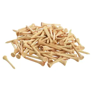 

100pcs Golf ball nails tee wood t ball seat ball pin nail kick ball with wooden ball nail round round ball nail 54mm