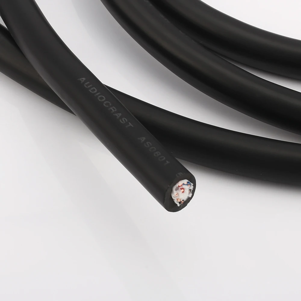 Per Piece Audiocrast AS0801 Solid OFC Pure Copper Speaker cable 8 Core OFC bulk spaker cable Per Piece Audiocrast AS0801 Solid OFC Pure Copper Speaker cable 8 Core OFC bulk spaker cable