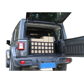 

Rear Trunk Mesh Bezel Net Cargo For Jeep Wrangler JK JL 2007-19 High Quality ABS DIY Car accessories Practical