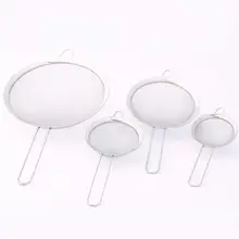 DSstyles 4 шт./компл. Нержавеющая сталь Кухня пластичная машина смесителя ложки с длинной ручкой, фильтр для просеивания муки шейкеры инструмент для выпечки