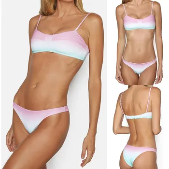 

Womens Swimming Suit Padded Swimsuit Monokini Push Up Bikini Sets Swimwear Separate Women's Swimsuit Micro Bikini Female Biquini