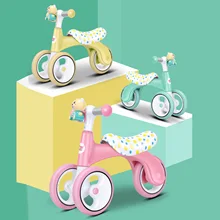 Bicicleta de equilibrio para bebés y niños pequeños, Scooter de tres ruedas fácil de aprender