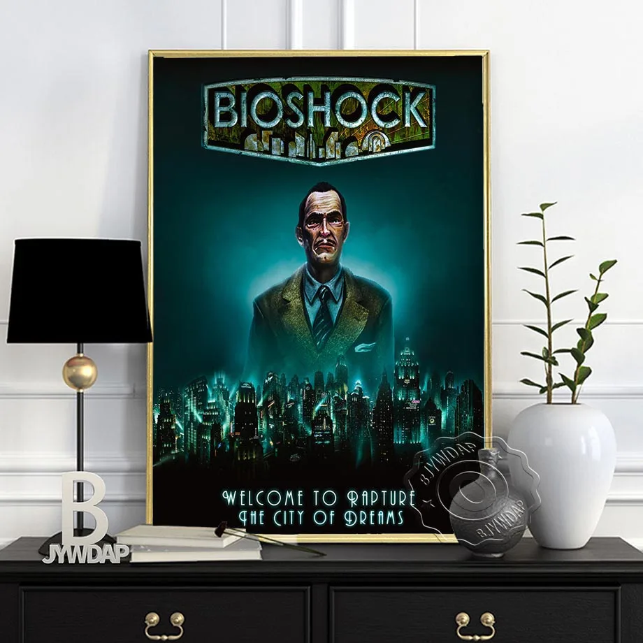 バイオショックラプチャービデオゲームポスターやプリントキャンバス壁