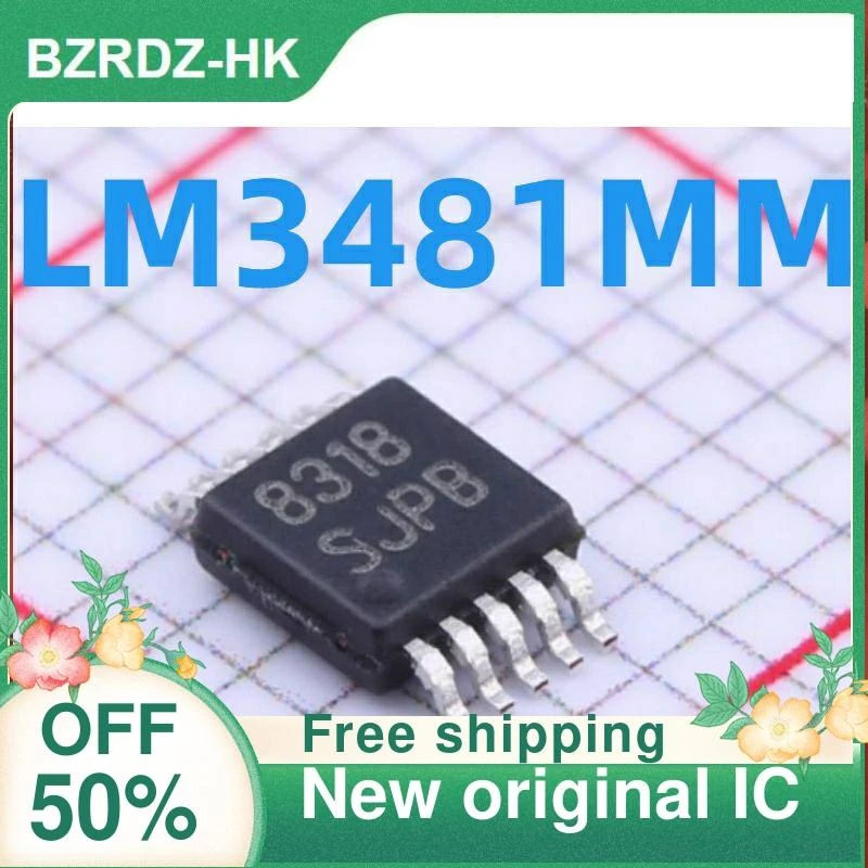 2-10PCS/lot LM3481MM LM3481MMX LM3481  SJPB MSOP-10  New original IC