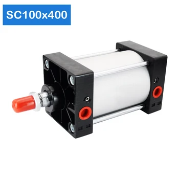 

Free shipping SC100x400 Series Single Rod Double Acting Pneumatic Bore 100 Strock 400 Standard air pneumatic cylinder SC100*400
