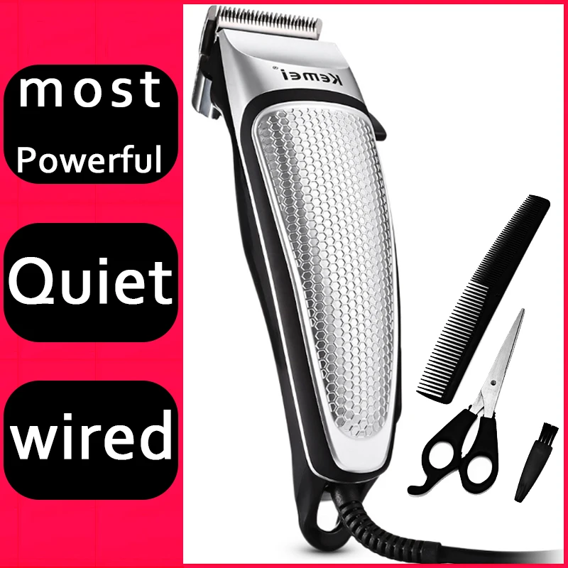 Most Powerful Motor Barttrimmer Kemei Kemel Corded Wired Adjustable Blade Trimmer Bart Kamei Adjustable-blade Kmei Hair Scrapers