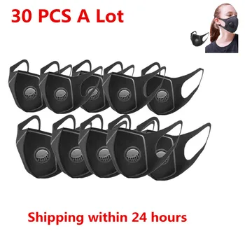 

30pcs Washable Reusable Safety Masks Breathable Masks Earloops Anti Fogs Haze PM 2.5 Face Respirator Sport Outdoor Unisex Mask