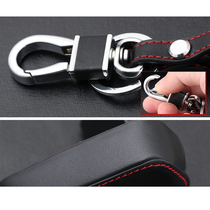

Replacement Key case Part Car For Corsa D Zafira Remote Control Leather Zinc Alloy Fob Black