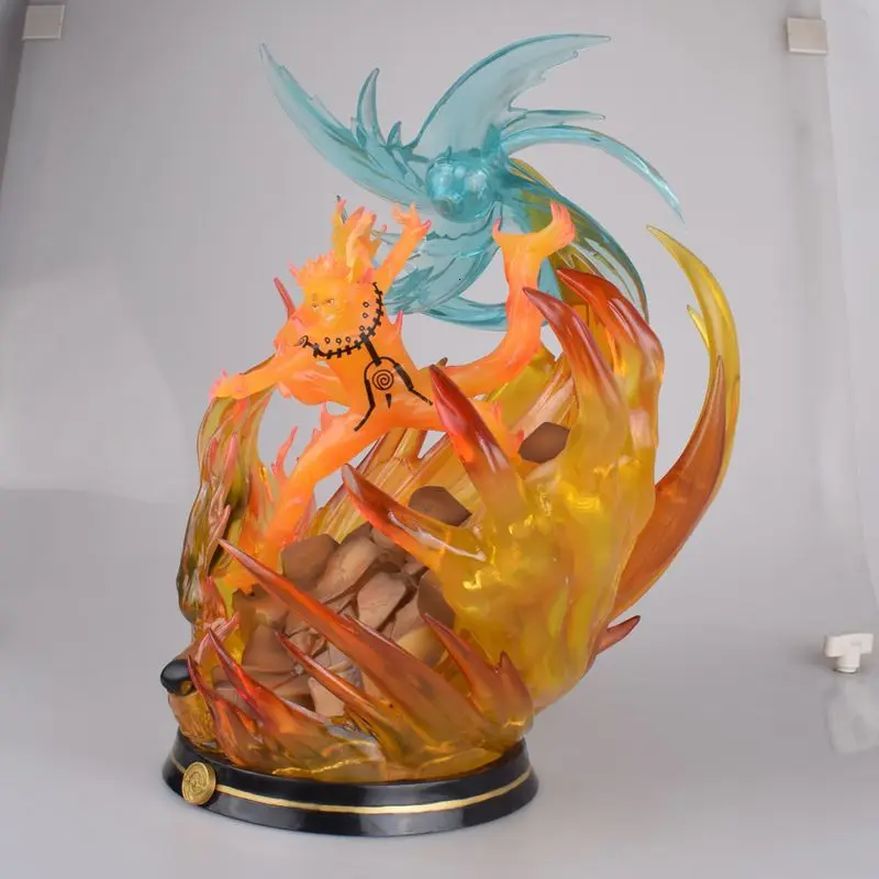 Изысканное качество аниме модель кьюби Наруто Shippuden GK рисунок спираль Shuriken Действие ПВХ 35 см Статуя Коллекционная игрушка