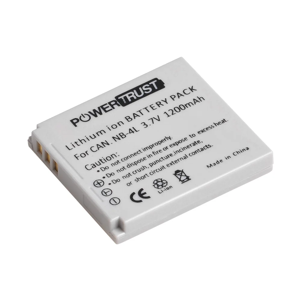 2x 1200mAh NB-4L NB4L Battery + LED USB Charger for Canon PowerShot SD780 IS SD940 IS SD960 IS SD970 IS SD1000 SD1100 IS