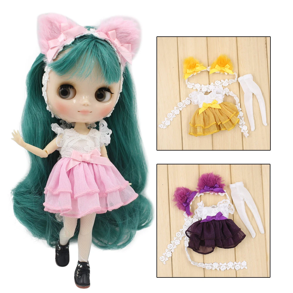 Middieの衣装ブライス人形かわいい猫スーツコスプレドレッシング 3 選択のためのスタイル センチメートルbjd Aliexpress