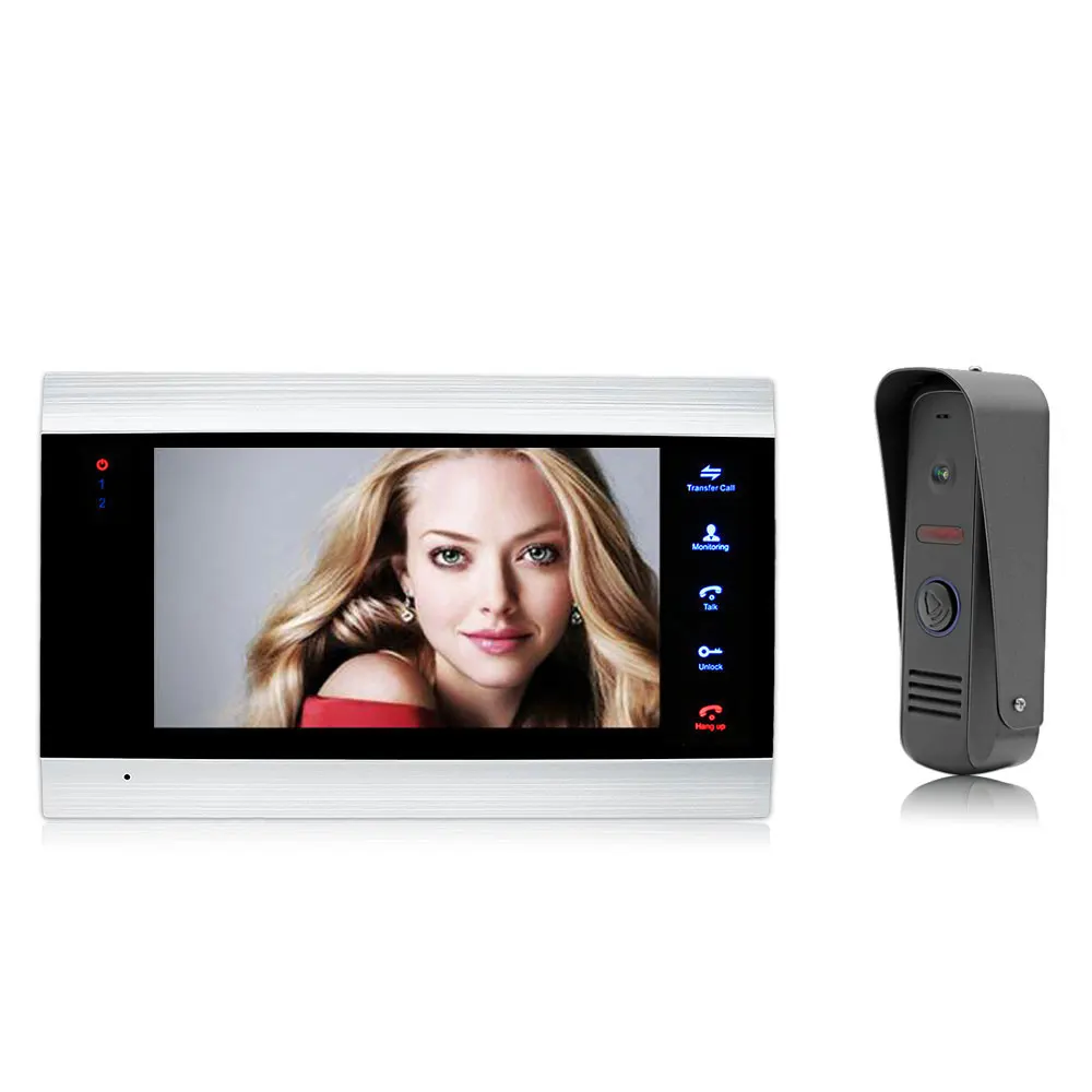 7\ LCD Monitor Video Doorbell 1200TVL HD IR Waterproof Camera Doorphone Motion Detection SD card Video Recorder Intercom System 7\ LCD Monitor Video Doorbell 1200TVL HD IR Waterproof Camera Doorphone Motion Detection SD card Video Recorder Intercom System