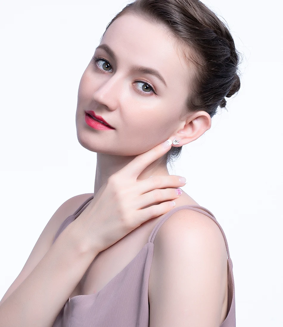 ORSA JEWELS, маленькие серьги, дизайн, AAAA, циркон, 925 пробы, серебро, маленькие серьги, ювелирные изделия, вечерние, подарок, OSE219