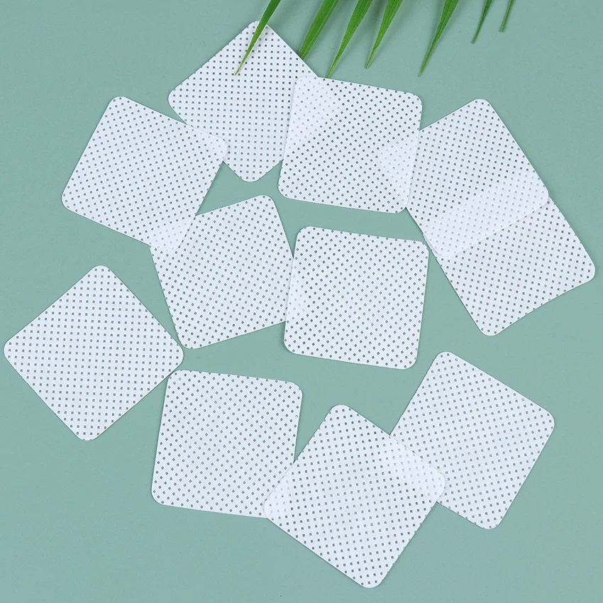 100PCS/Pack Lint-Free Paper Cotton Wipes Eyelash Glue Remover Wipe Clean Cotton Sheet Nails Art Cleanin Cleaner Pads