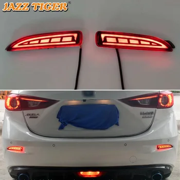 

JAZZ TIGER Multi-function Car LED Rear Fog Lamp Brake Light Dynamic Turn Signal Light Decoration Lamp For Mazda 6 2013 - 2018