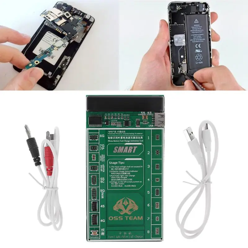 

W209A+ Mobile Phone Battery Activation Fast Charge Board+Micro USB Cable for iPhone 4-8P X Samsung Hotselling