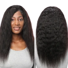 WINBO малазийские волосы натуральные черные кудрявые прямые волосы 13x6 Синтетические волосы на кружеве al парики Волосы remy для черный Для женщин парики 13x4 Синтетические волосы на кружеве парики