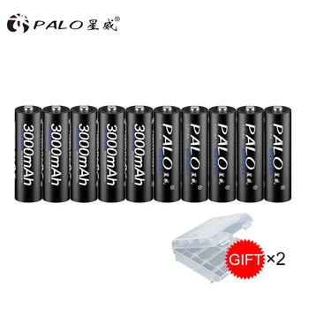 

100% original PALO AA Battery 3000mah 1.2V AA NI-MH Rechargeable Battery Pre-charged 2A Batteries for Camera